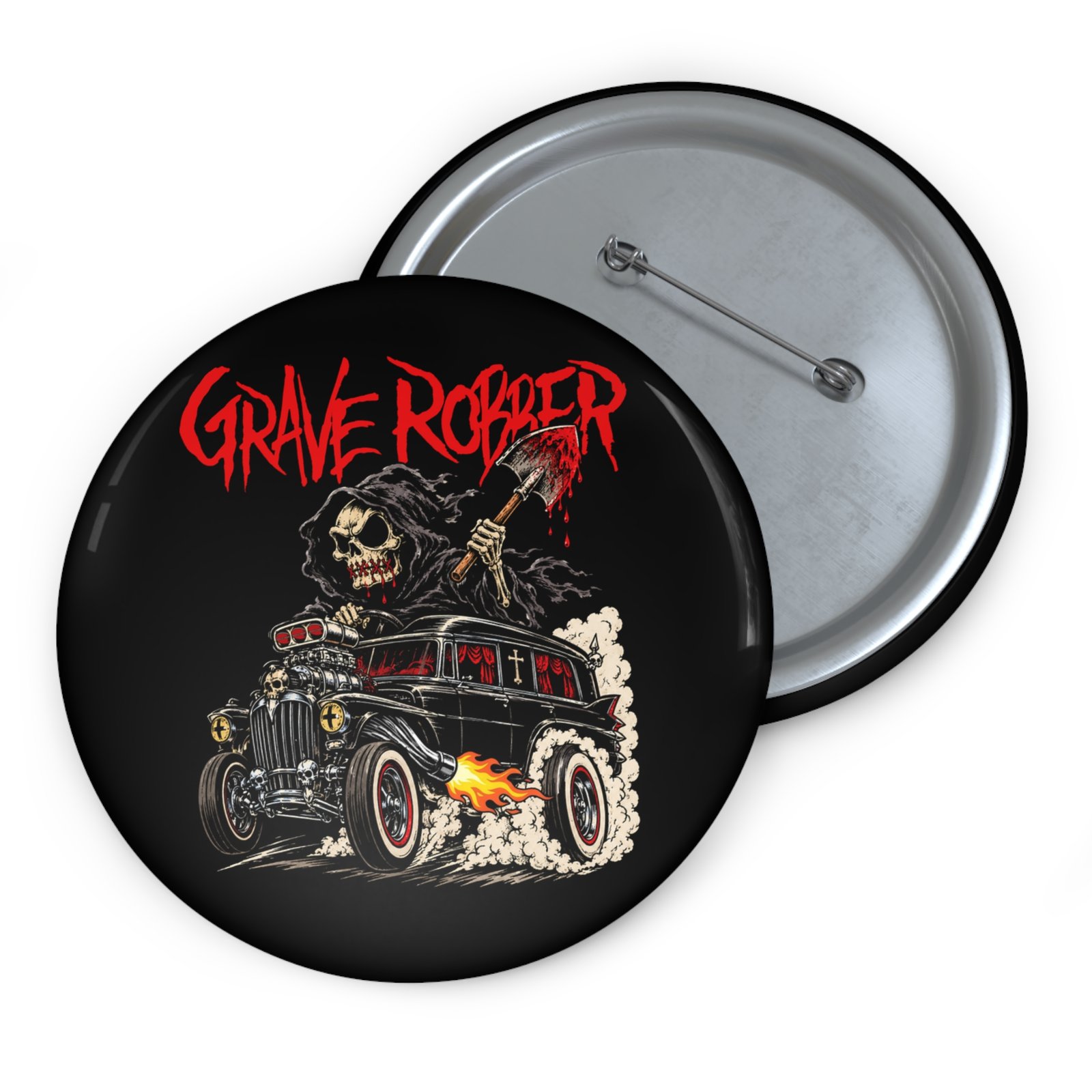 Grave Robber - Hearse Rod 2026 Pin Buttons - Image 5