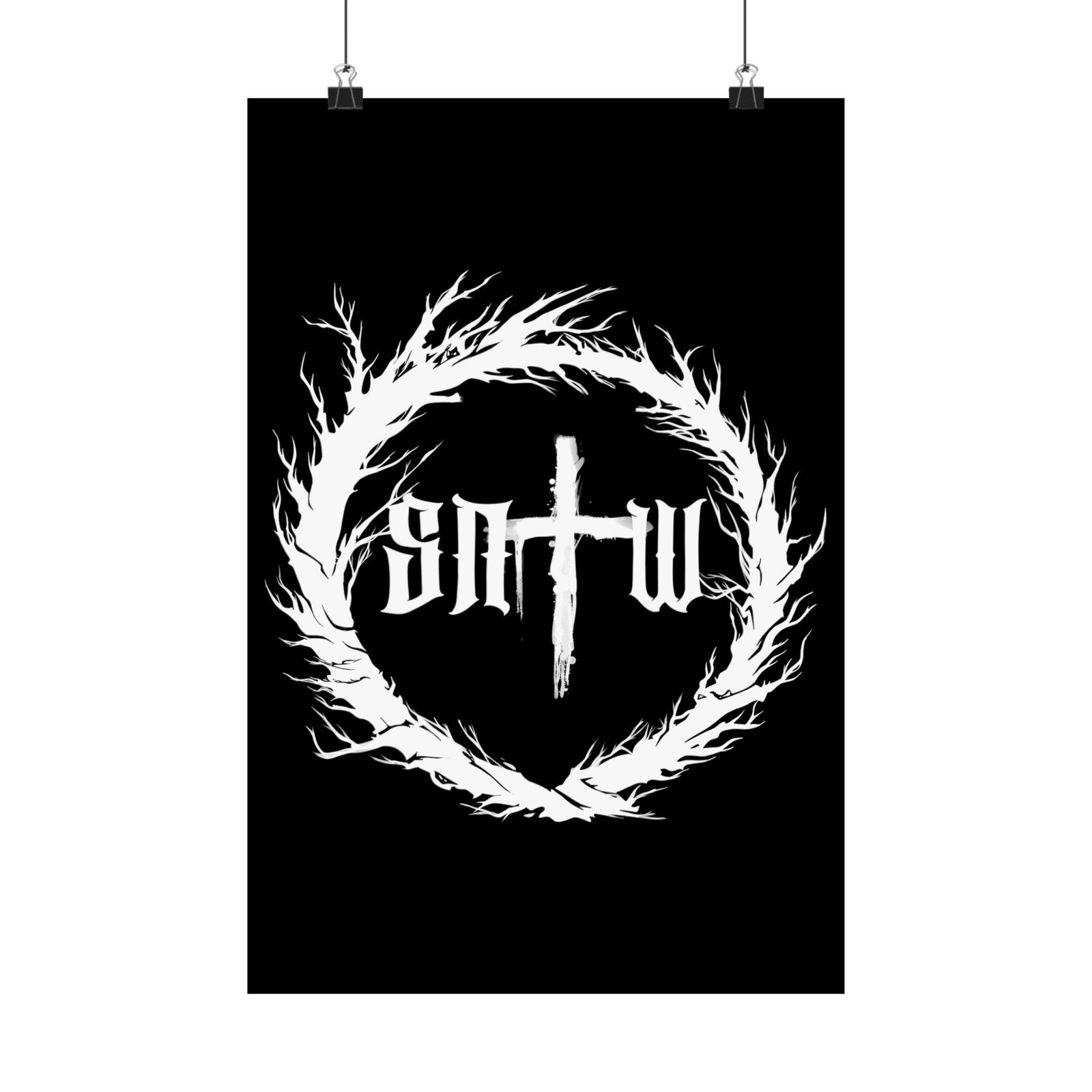 Suffer Not The Witch Initial Logo Poster Prints (210gsm) - Image 2