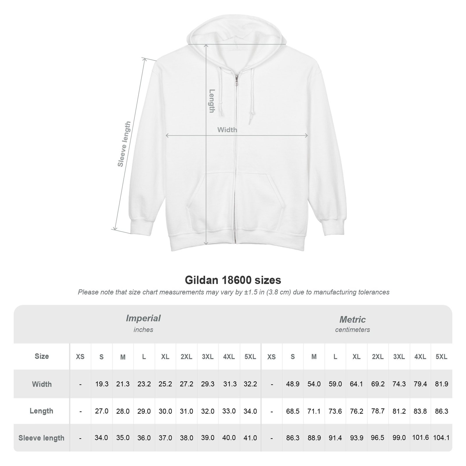 Suffer Not The Witch Full Zip Hooded Sweatshirt - Image 2