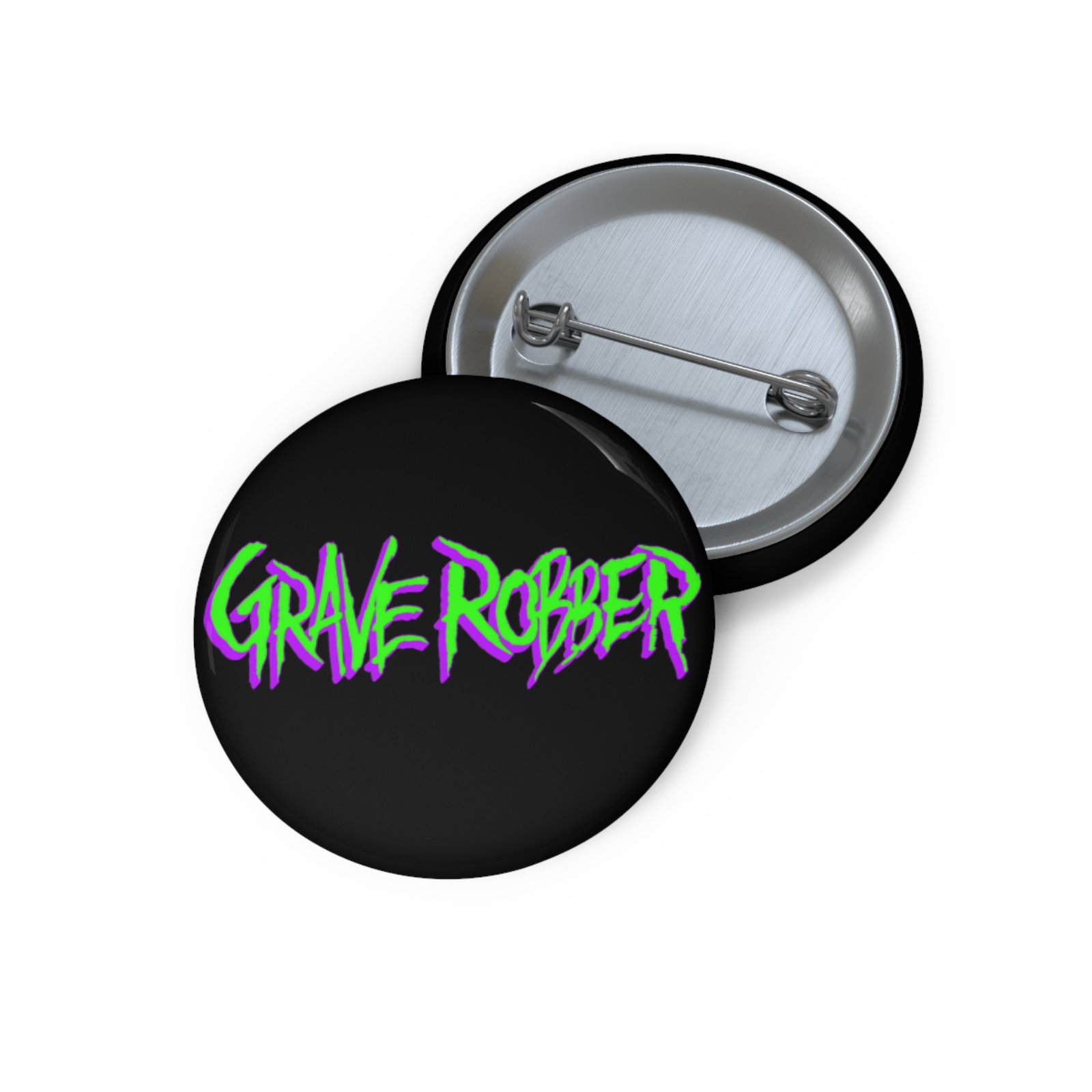Grave Robber Green-Purple Logo 2026 Pin Buttons