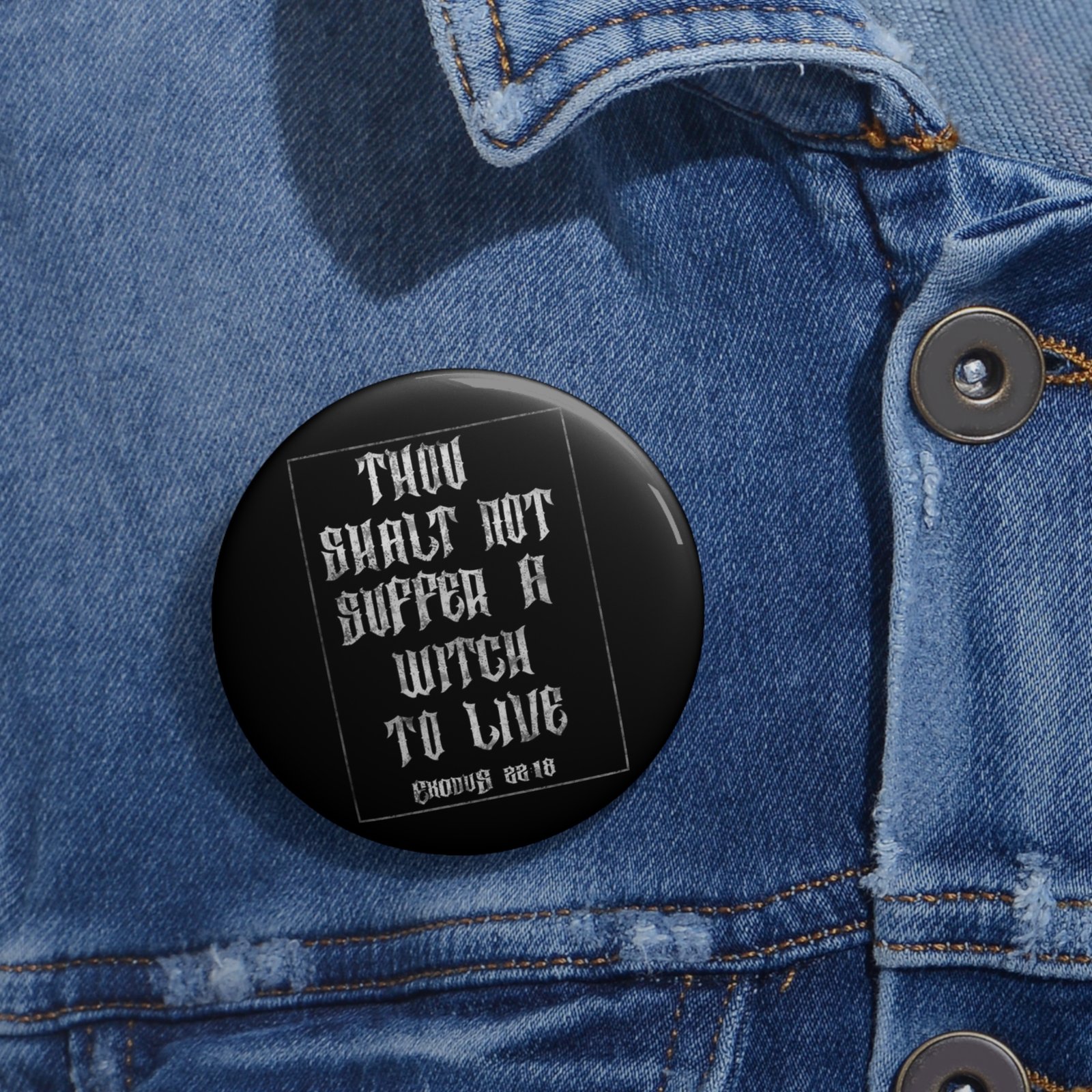 Suffer Not The Witch - Thou Shalt Pin Buttons - Image 4
