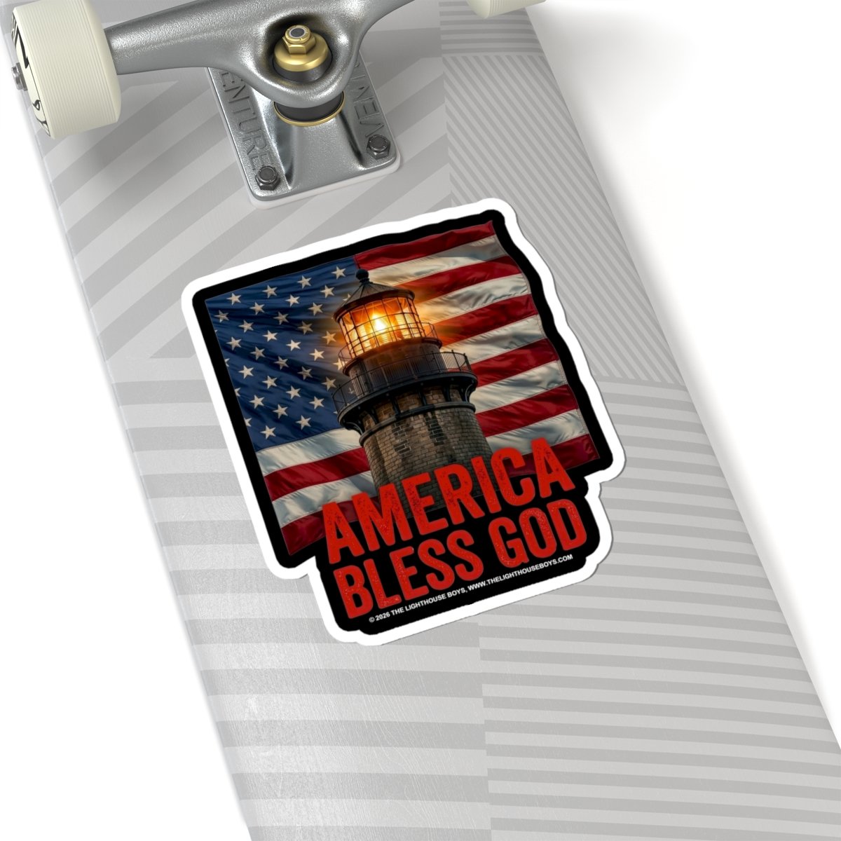 The Lighthouse Boys - America Bless God Die Cut Stickers