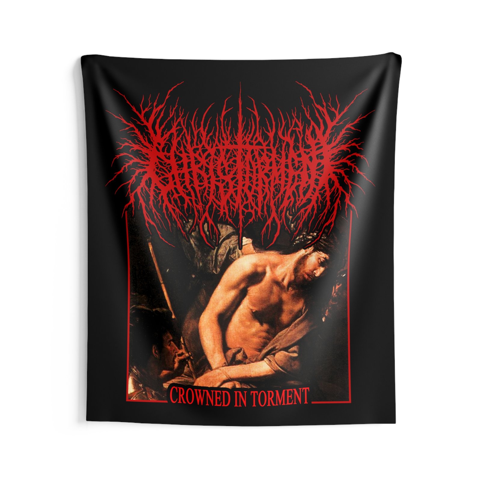 Christorment - Crowned In Torment Indoor Wall Tapestries
