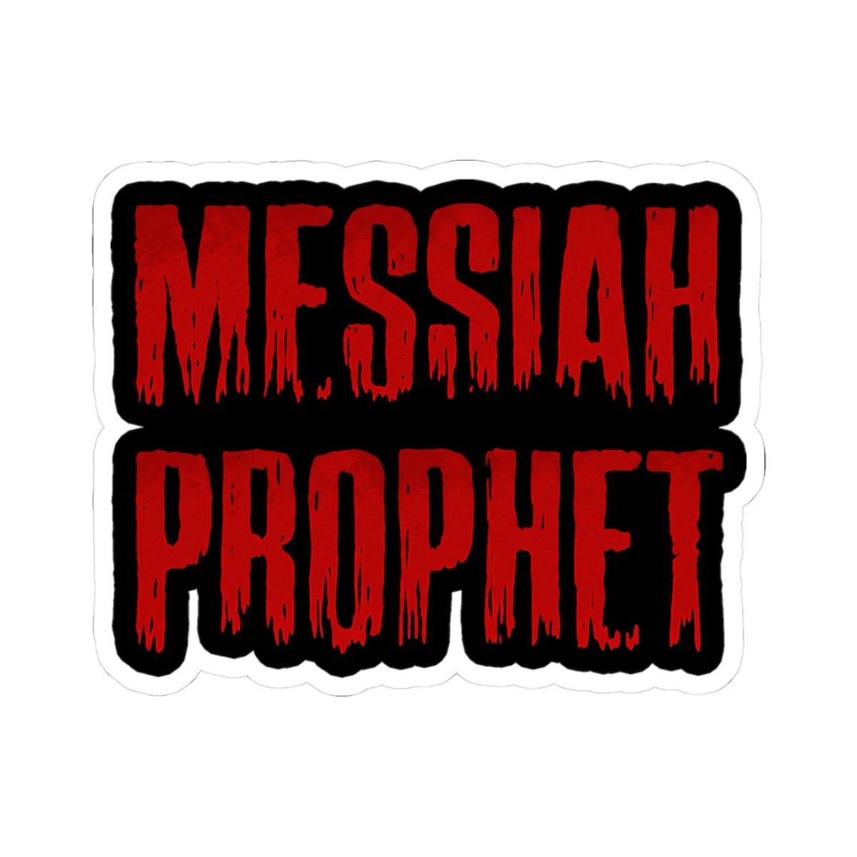 Messiah Prophet Red Logo Die Cut Sticker Set - Image 7