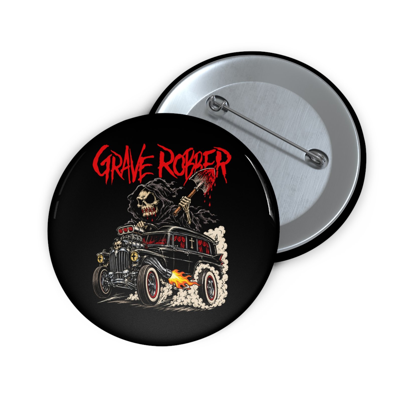 Grave Robber - Hearse Rod 2026 Pin Buttons - Image 3