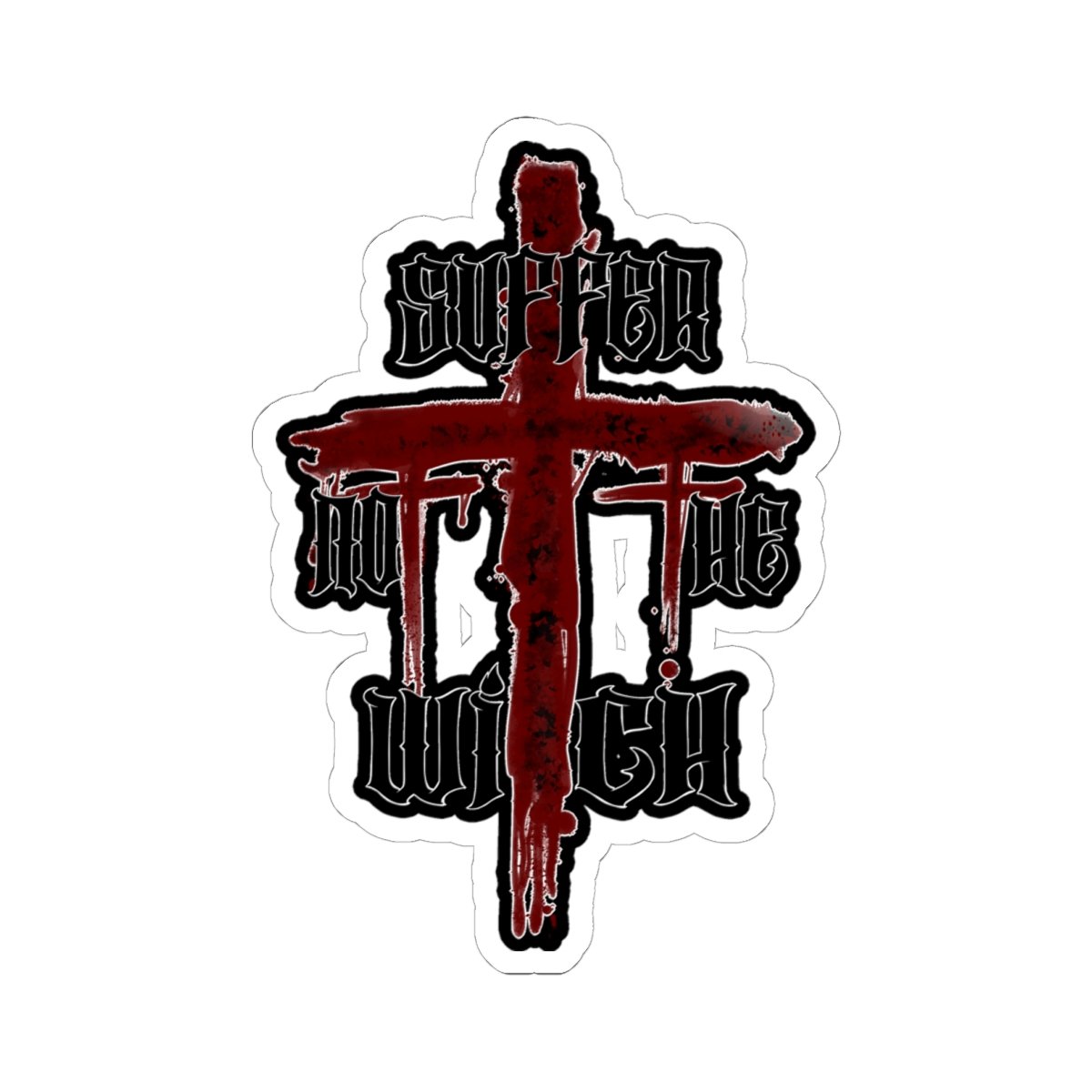 Suffer Not The Witch Die Cut Stickers - Image 2