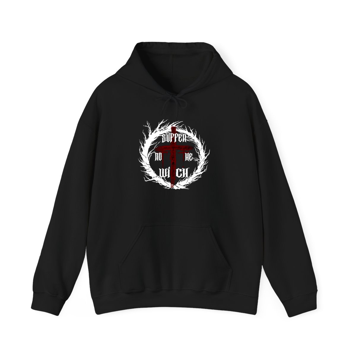 Suffer Not The Witch - Thou Shalt Pullover Hooded Sweatshirt (2-Sided)