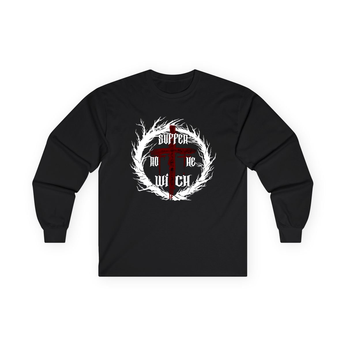 Suffer Not The Witch - Thou Shalt Long Sleeve Tshirt (2-Sided)