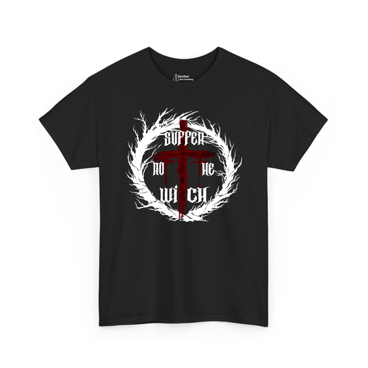 Suffer Not The Witch - Thou Shalt Short Sleeve T-shirt (2-Sided)
