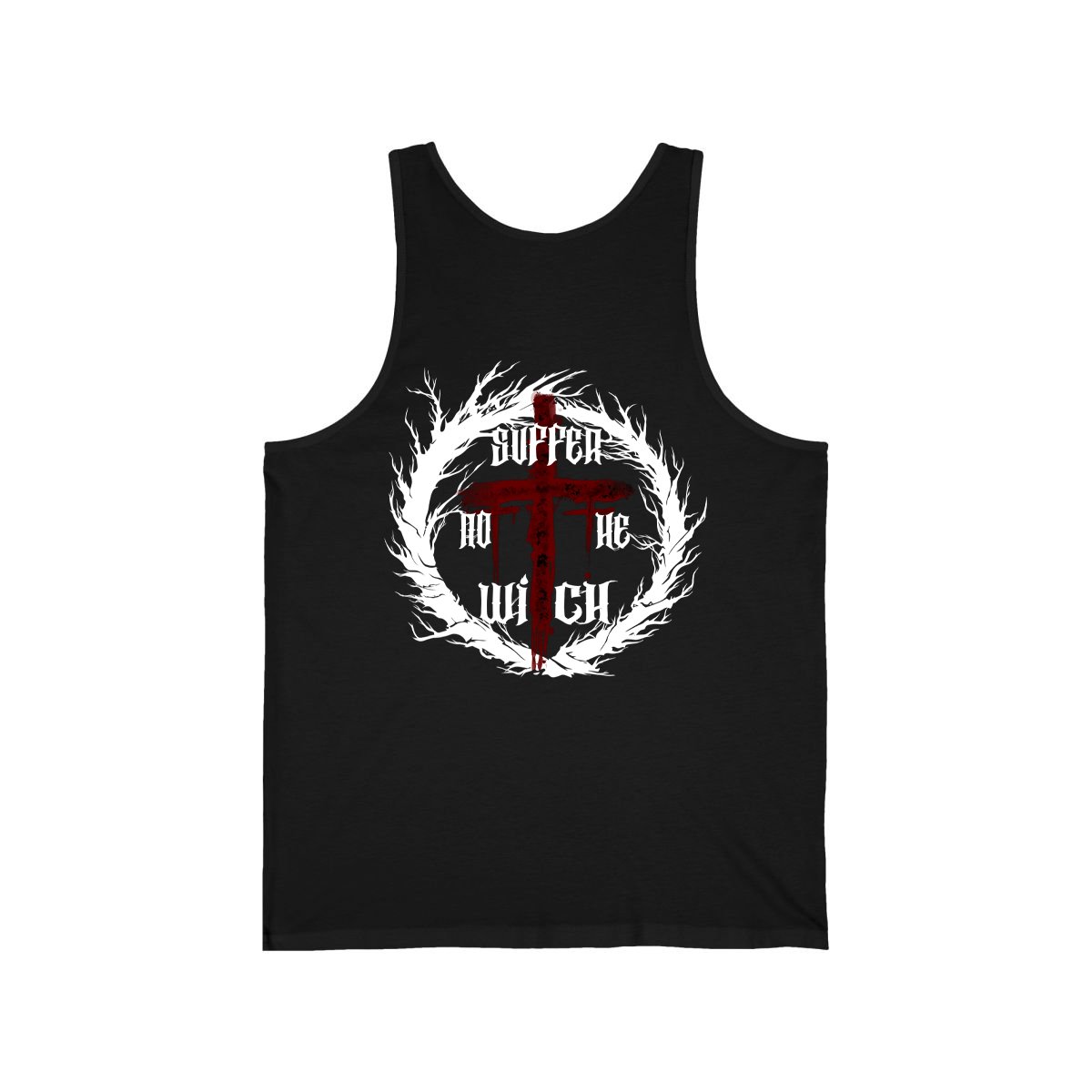 Suffer Not The Witch Initial Logo Unisex Jersey Tank Top (2-Sided) - Image 2