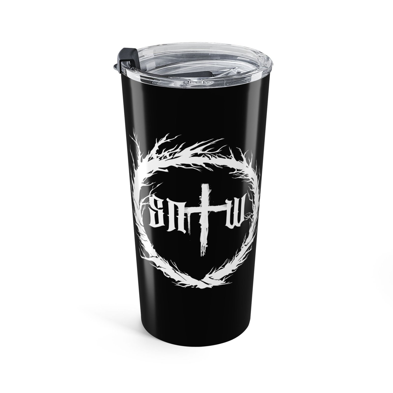 Suffer Not The Witch Initial Logo 20oz Stainless Steel Tumbler - Image 4