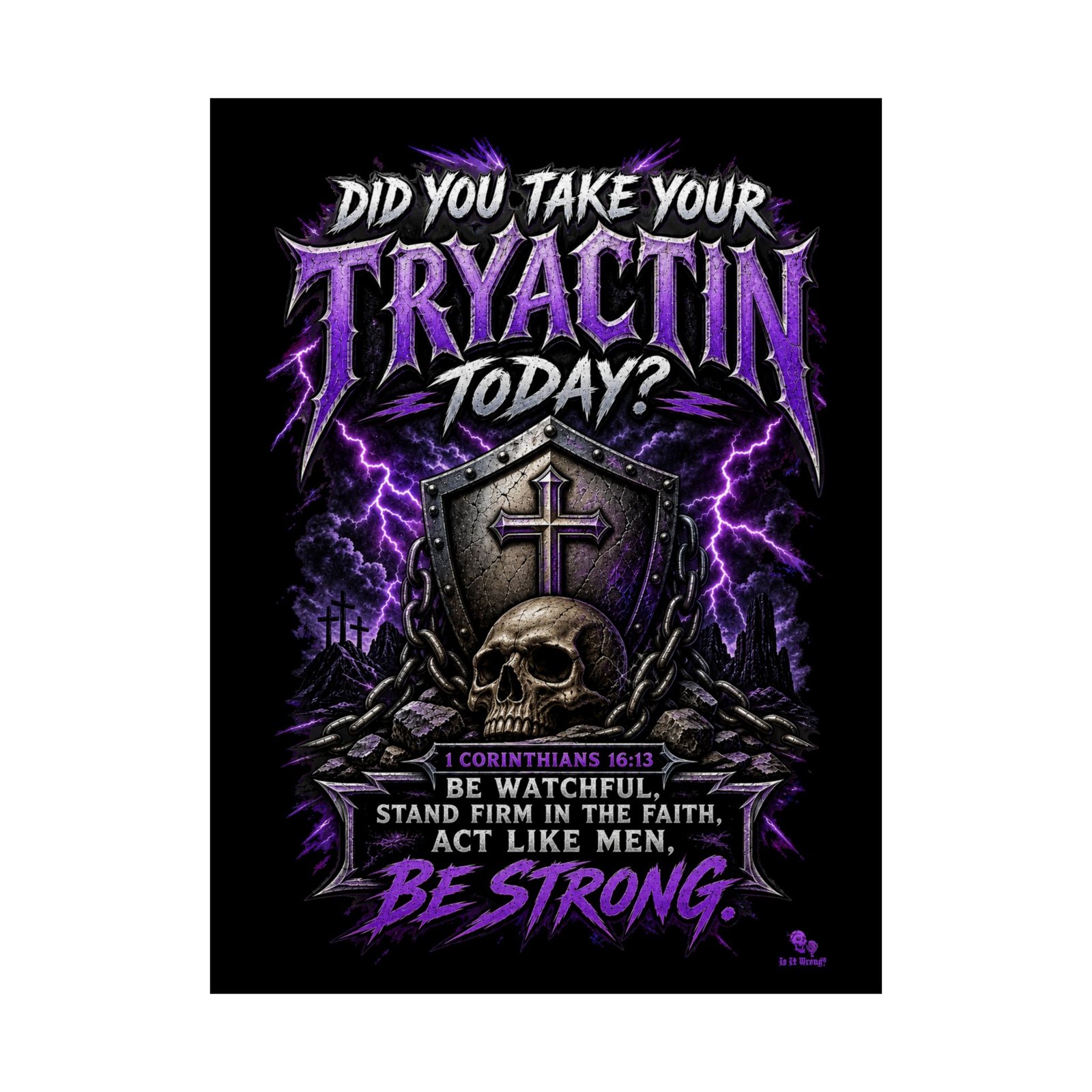 Is It Wrong Podcast - Tryactin Poster Prints (210gsm)