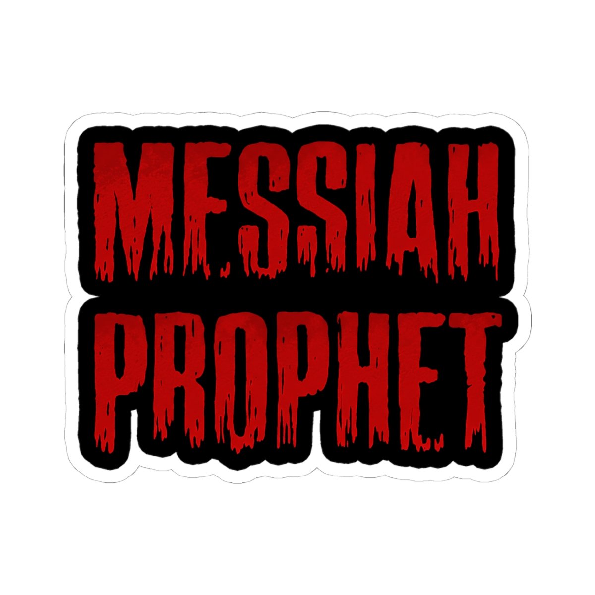 Messiah Prophet Red Logo Die Cut Sticker Set - Image 10