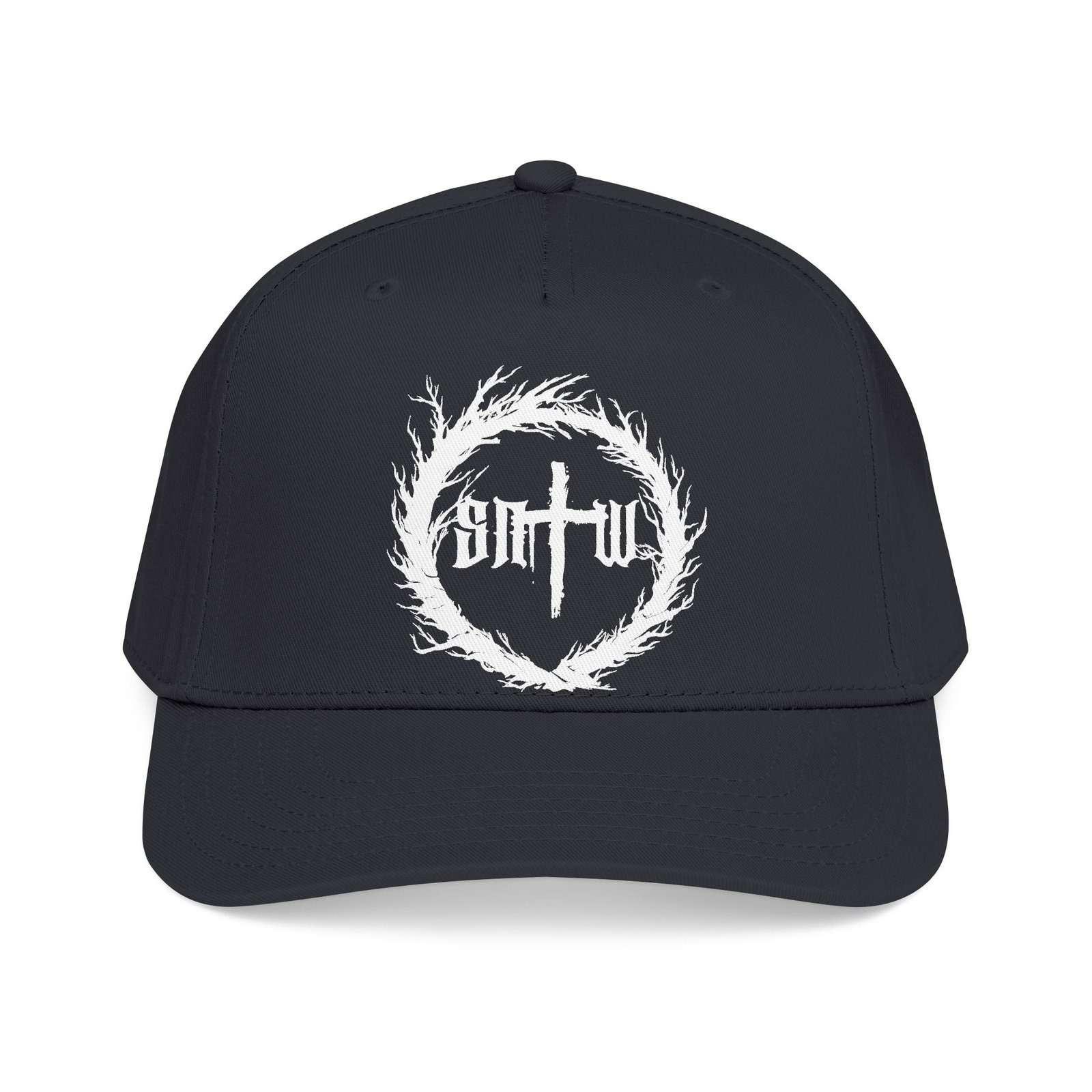 Suffer Not The Witch Initial Logo Printed Mid Profile Baseball Cap