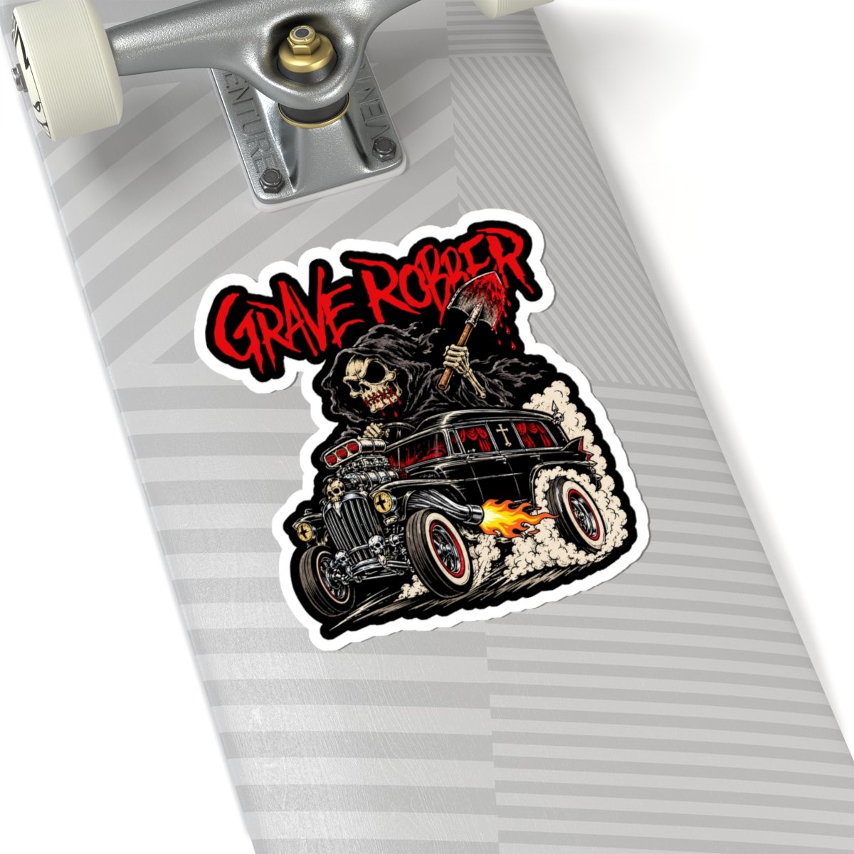 Grave Robber - Hearse Rod 2026 Die Cut Stickers