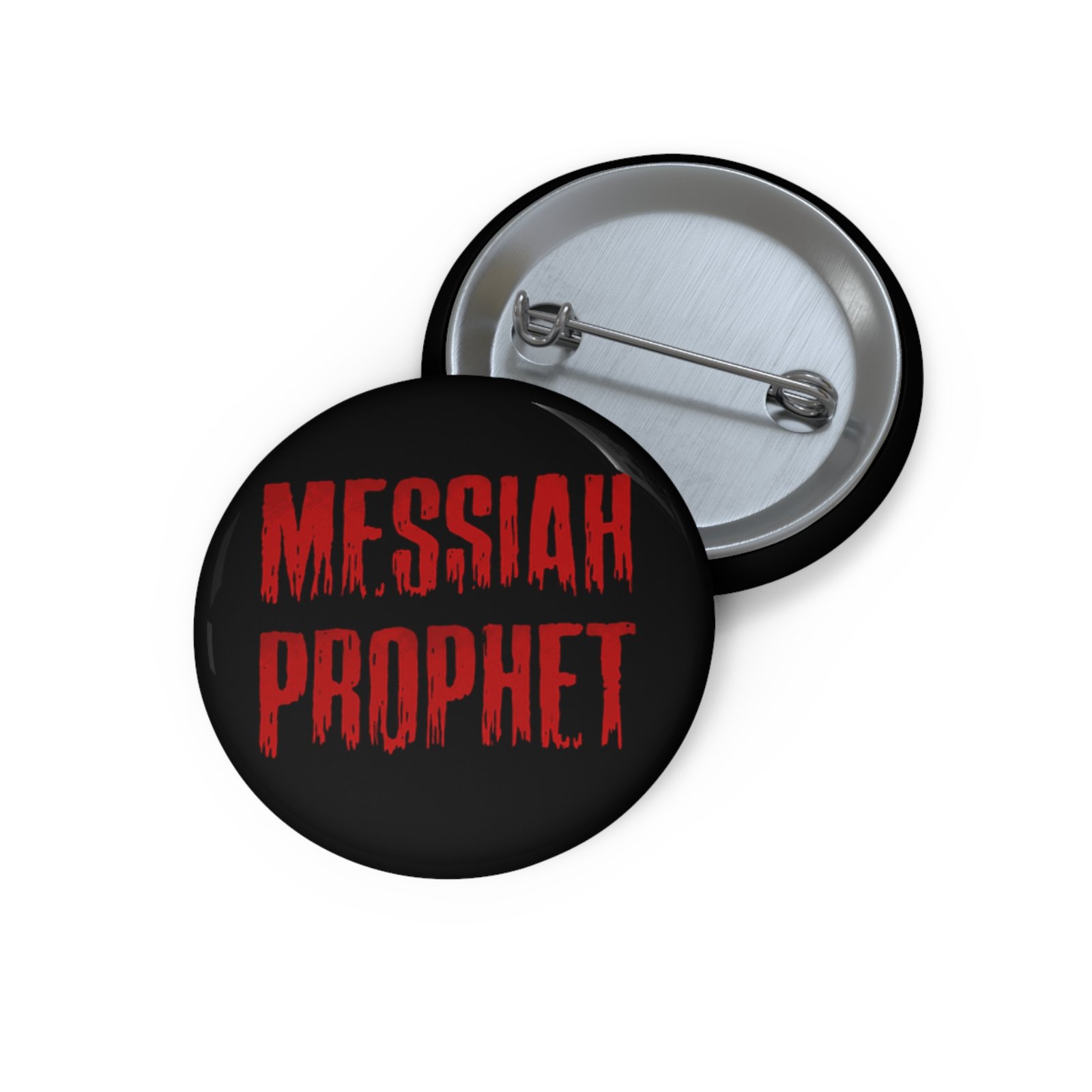 Messiah Prophet Red Logo Pin Buttons