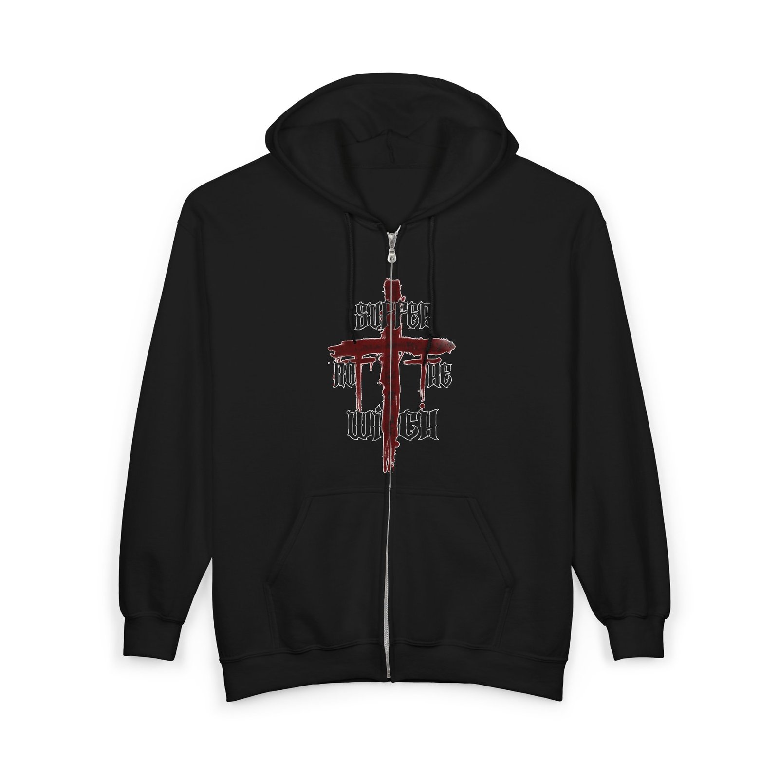 Suffer Not The Witch Full Zip Hooded Sweatshirt