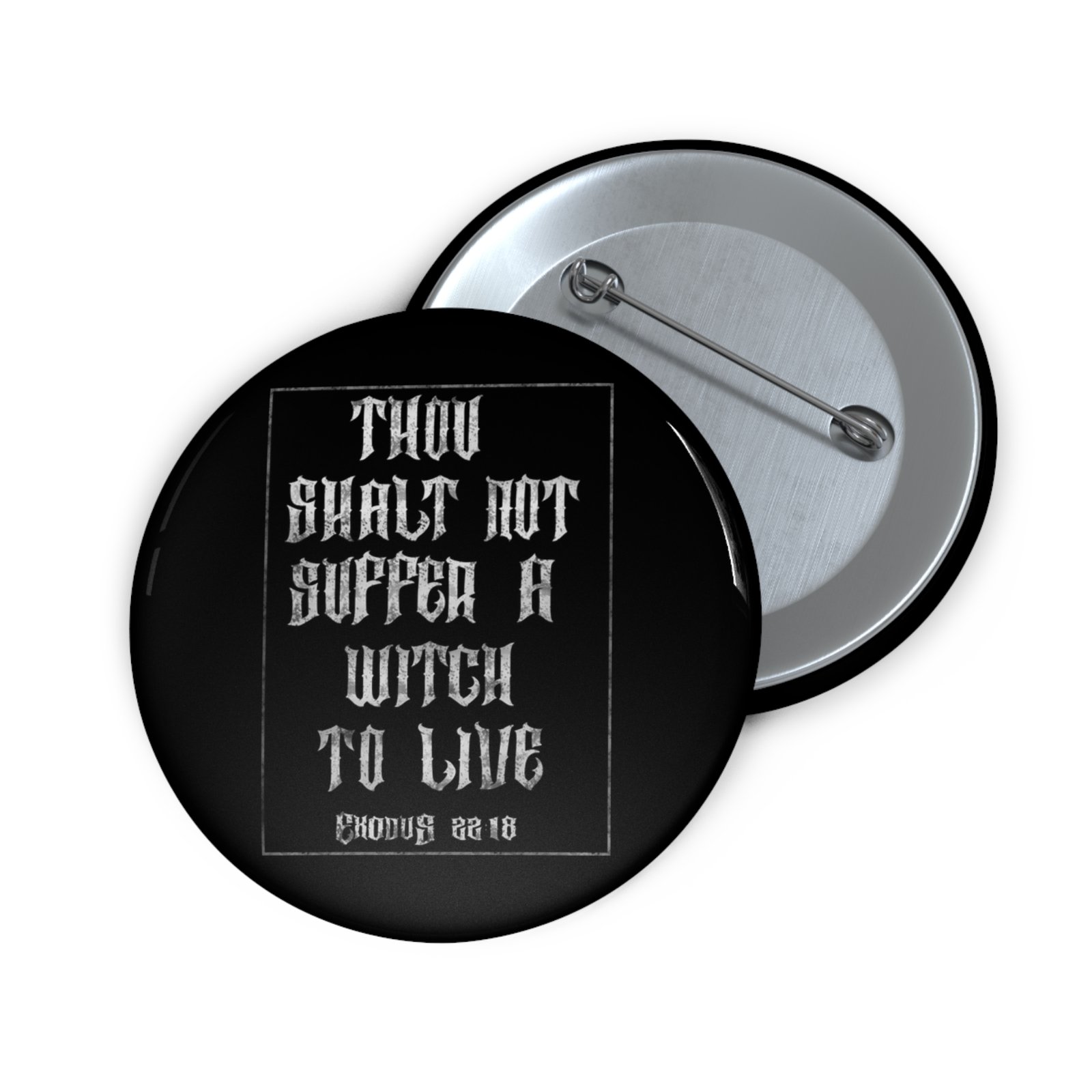 Suffer Not The Witch - Thou Shalt Pin Buttons - Image 3