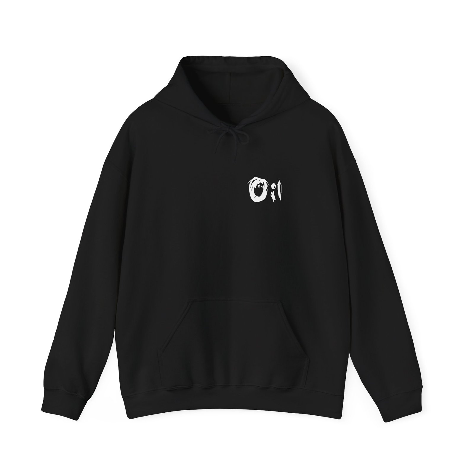 Oil Pullover Hooded Sweatshirt (2-Sided)