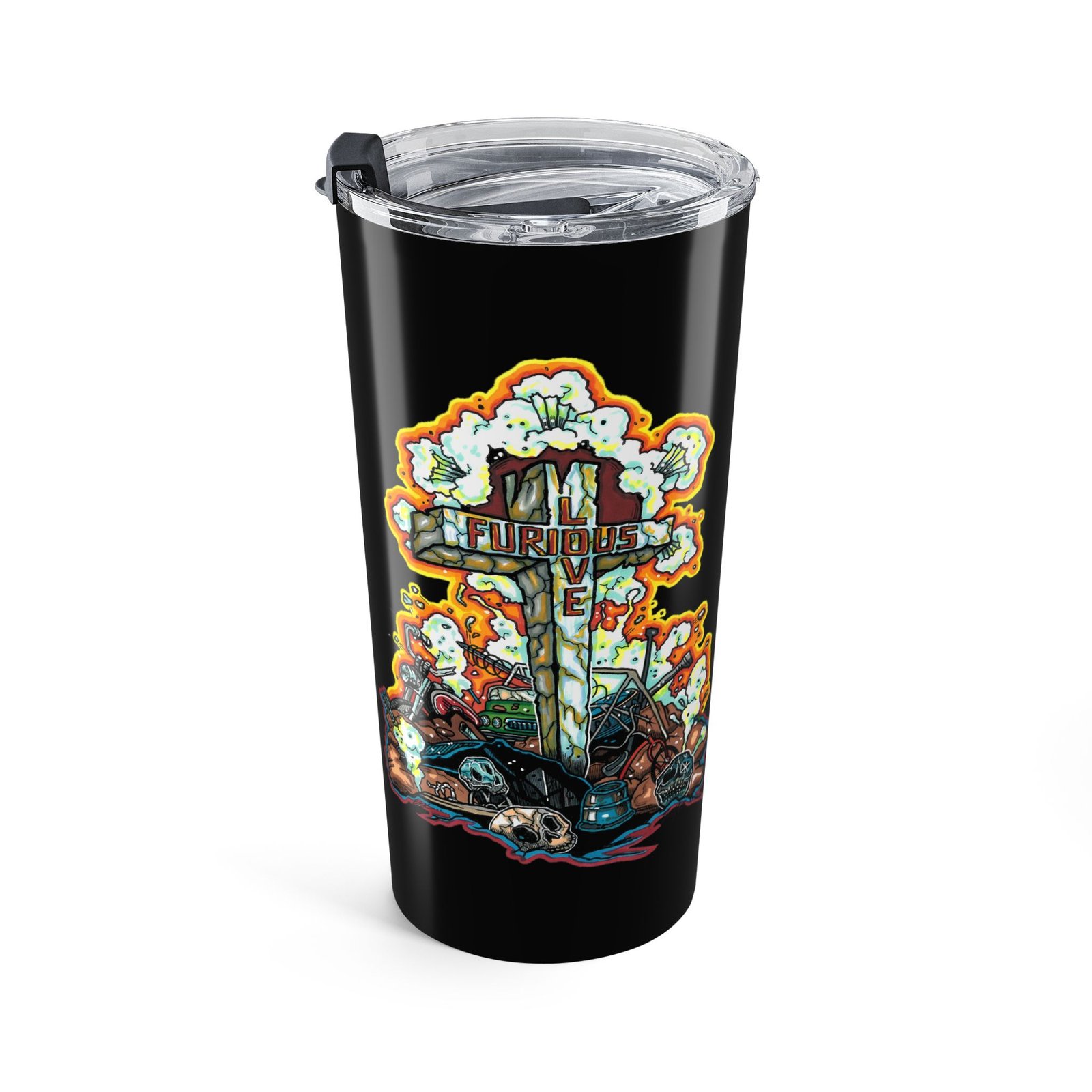 Furious Love Logo 20oz Stainless Steel Tumbler - Image 2