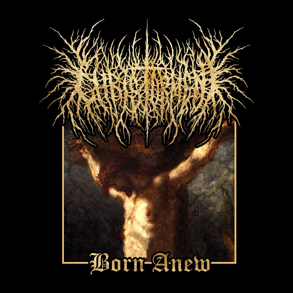 Christorment - Born Anew - Black Denim Printed Patches (2 sizes)