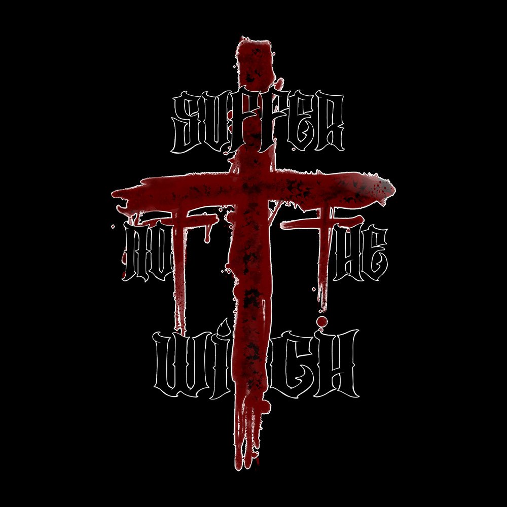 Suffer Not The Witch - Black Denim Printed Patches (2 sizes)