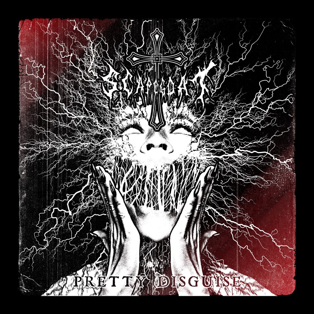 Scapegoat - Pretty Disguise - Black Denim Printed Patches (2 sizes)